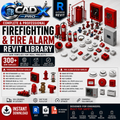 Firefighting Fire Alarm Revit BIM Library  Sprinklers, Hydrants, Detectors (Download)