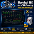 Electrical SLD AutoCAD Drawing – Single Line Diagram DWG | Power Distribution Plan