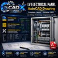 LV Electrical Panel AutoCAD Drawing – Complete Layout – Editable DWG – Low Voltage Panel Design – Engineering CAD File