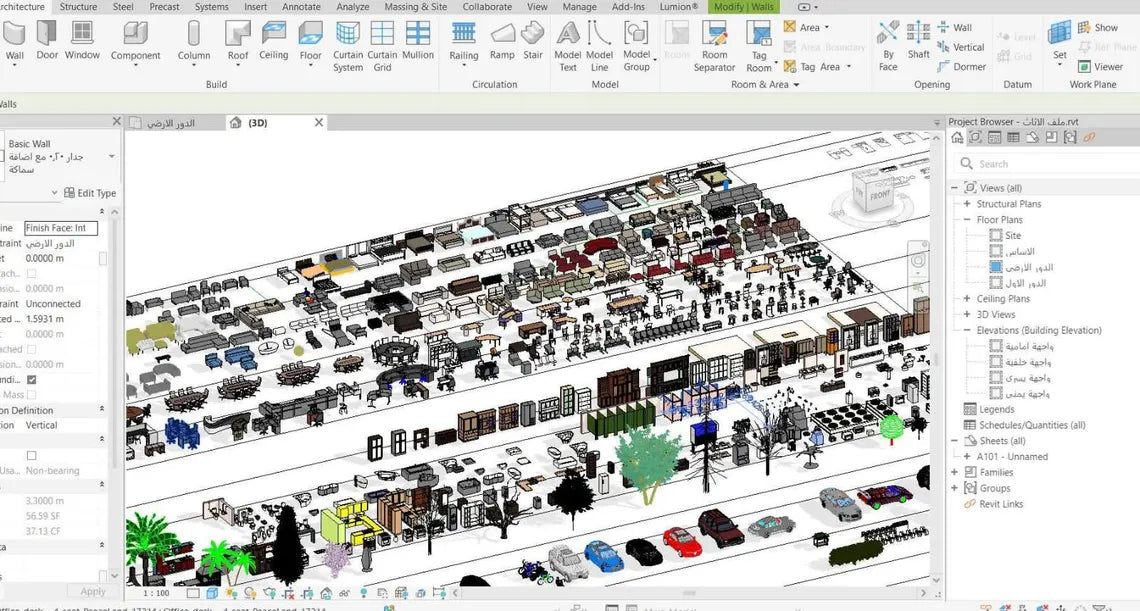 Massive Revit Furniture Library – 600MB BIM Families Collection 2025 version