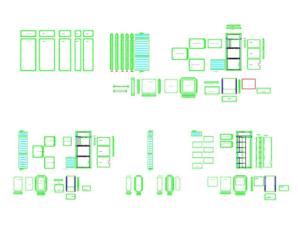 LV Electrical Panel AutoCAD Drawing – Complete Layout – Editable DWG – Low Voltage Panel Design – Engineering CAD File
