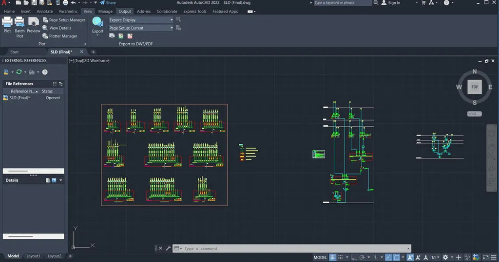 Electrical SLD AutoCAD Drawing – Single Line Diagram DWG | Power Distribution Plan