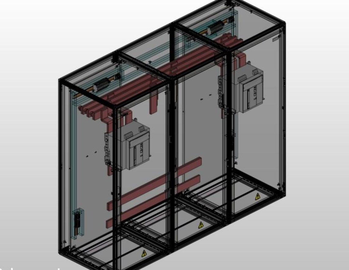 LV Electrical Panel AutoCAD Drawing – Complete Layout – Editable DWG – Low Voltage Panel Design – Engineering CAD File