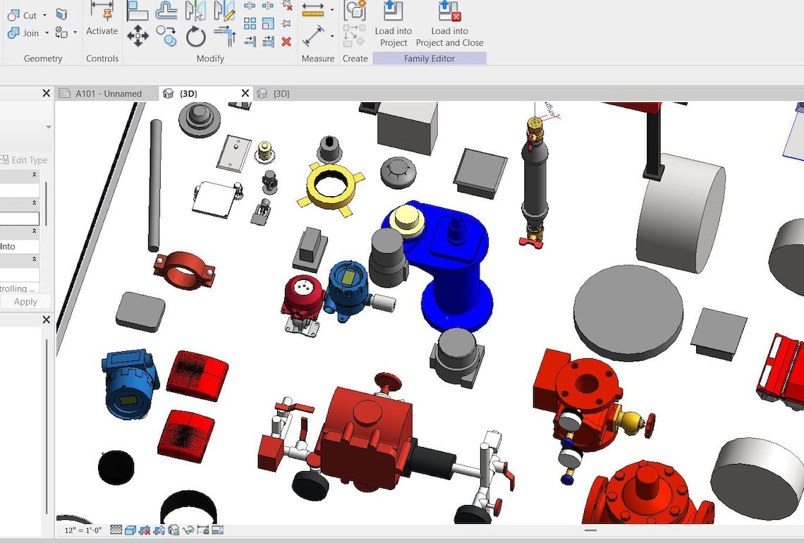 Firefighting Fire Alarm Revit BIM Library  Sprinklers, Hydrants, Detectors (Download)