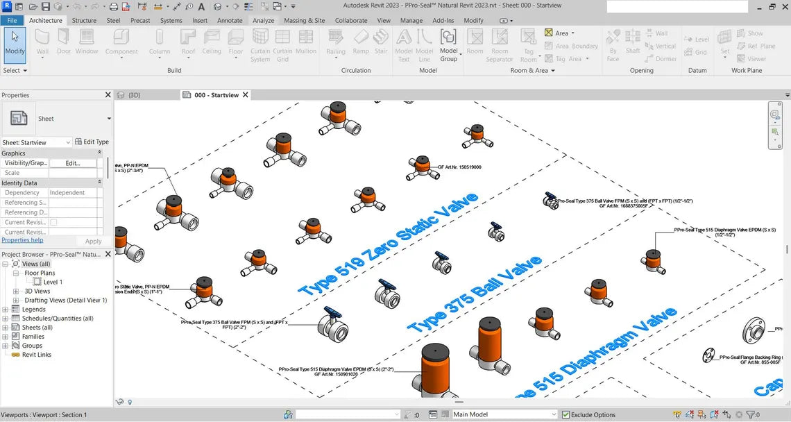 Massive Plumbing Revit Library-1500MB Families collection  Sanitary & Water Supply Families  Pipes, Fixtures, Valves, Pumps