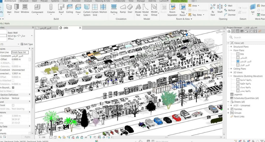 Massive Revit Furniture Library – 600MB BIM Families Collection 2025 version