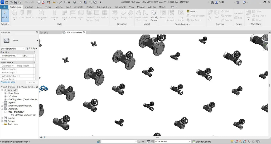 Massive Plumbing Revit Library-1500MB Families collection  Sanitary & Water Supply Families  Pipes, Fixtures, Valves, Pumps