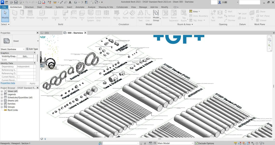 Massive Plumbing Revit Library-1500MB Families collection  Sanitary & Water Supply Families  Pipes, Fixtures, Valves, Pumps